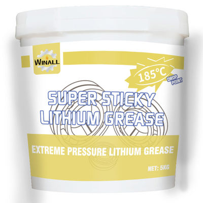 حمولة ثقيلة نقطة سقوط عالية 5L NLGI 3 الدهون القاعدية الليثيوم فائقة اللزجة