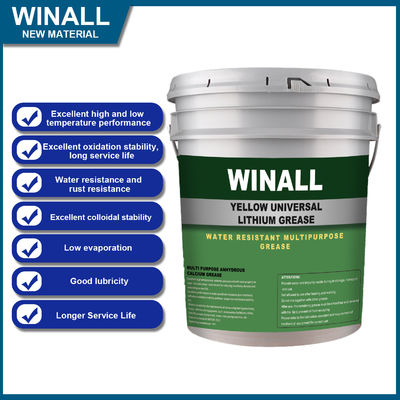 شحم ليثيوم أصفر متعدد الأغراض لآلات البناء، برميل 15 كجم